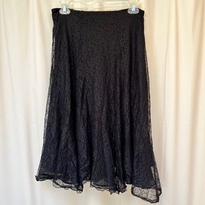Lauren ralph Lauren black lace skirt (2)
